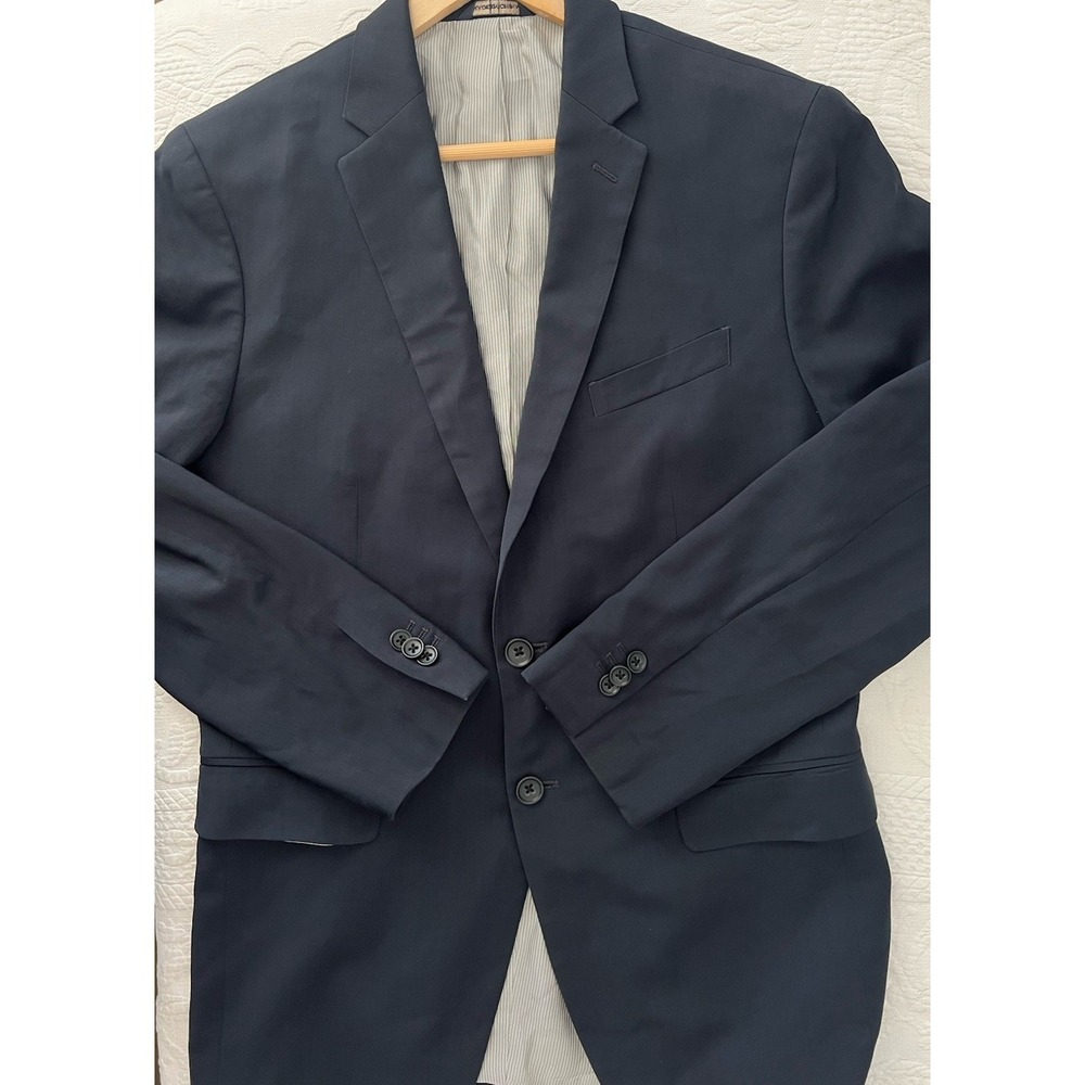 Banana Republic Lanificio F.lli Cerruti Wool Blazer Size 40R Tailored Fit Navy